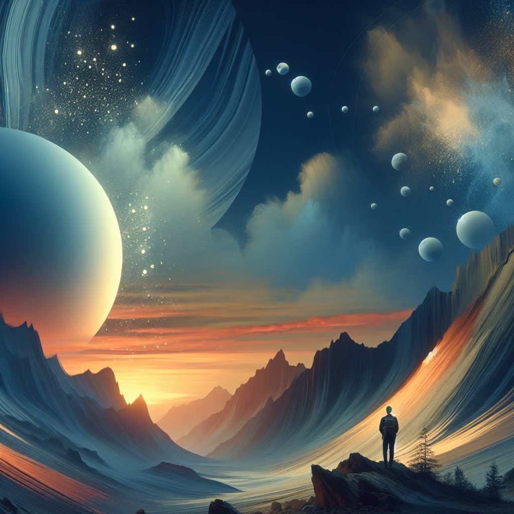 Abstract representation of AI transforming music creation